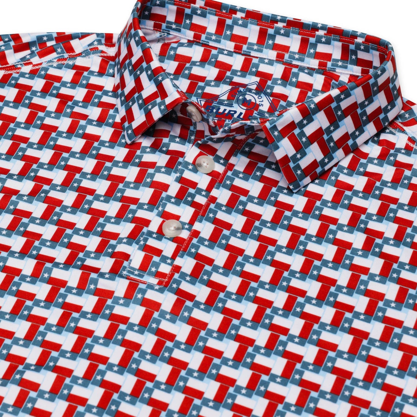 Burlebo Performance Polo - Texas Flag