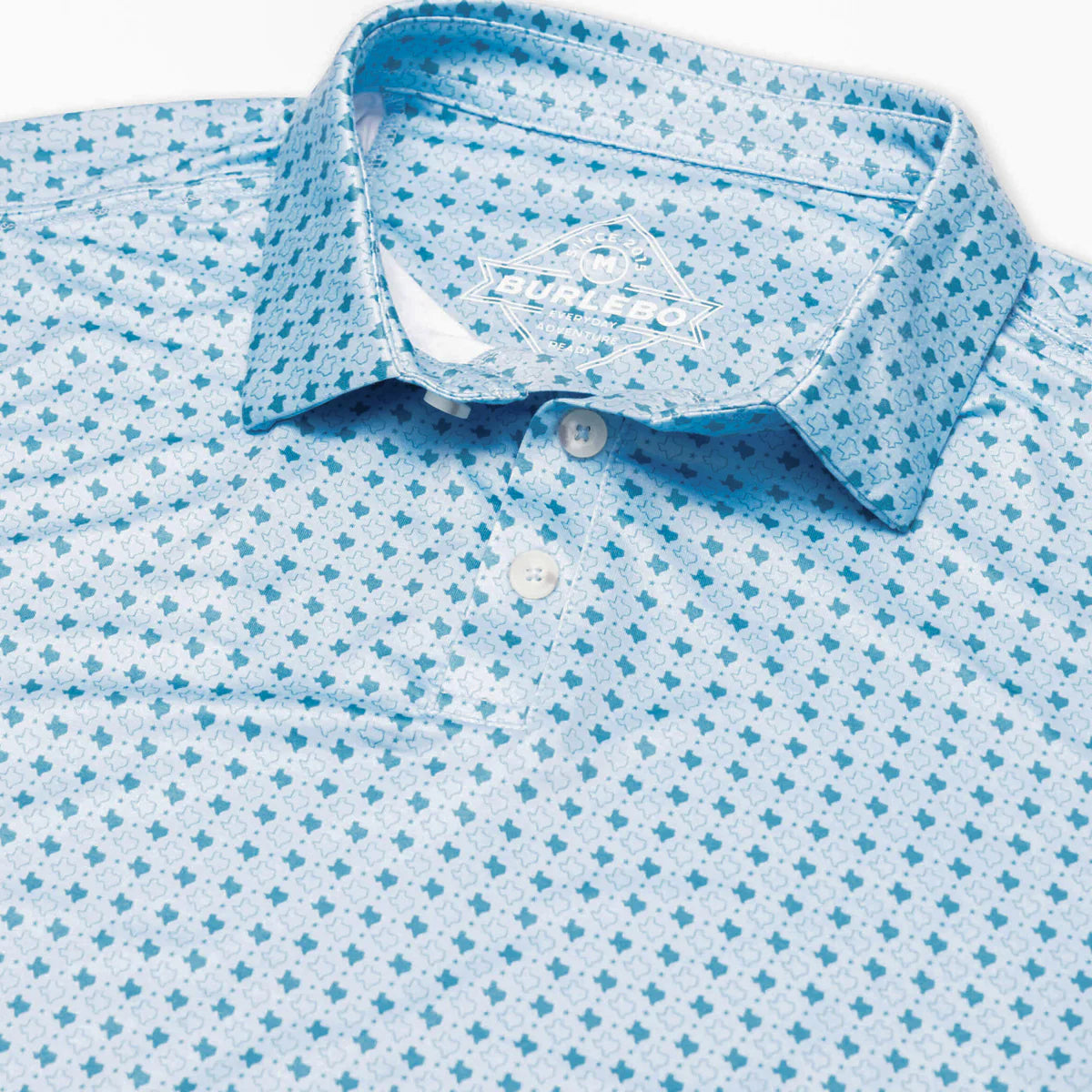 Burlebo Performance Polo - TEXAS LIGHT BLUE