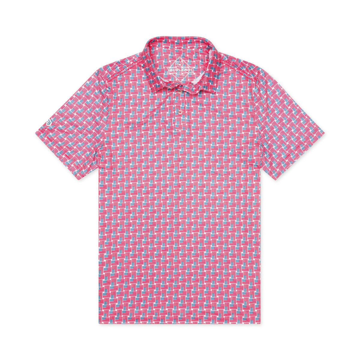 Burlebo Performance Polo - American Flag Print