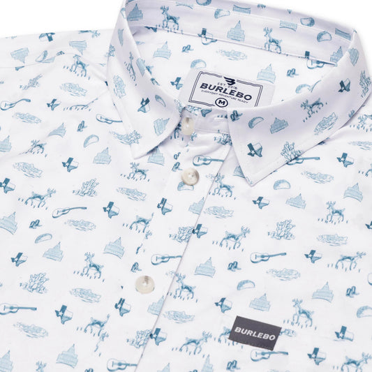 Burlebo Performance Button Up Shirt - Lone Star State