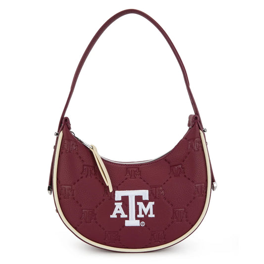 MONTANA WEST LICENSED MAROON TEXAS A&M UNIVERSITY AGGIES HOBO BAG