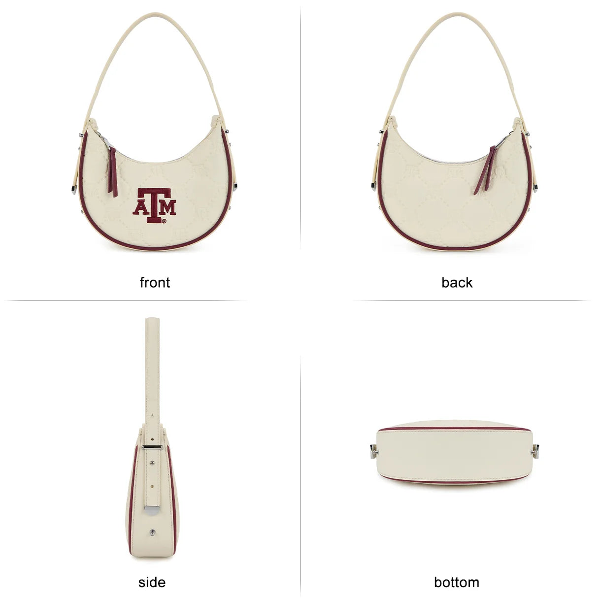 MONTANA WEST LICENSED BEIGE TEXAS A&M UNIVERSITY AGGIES HOBO BAG