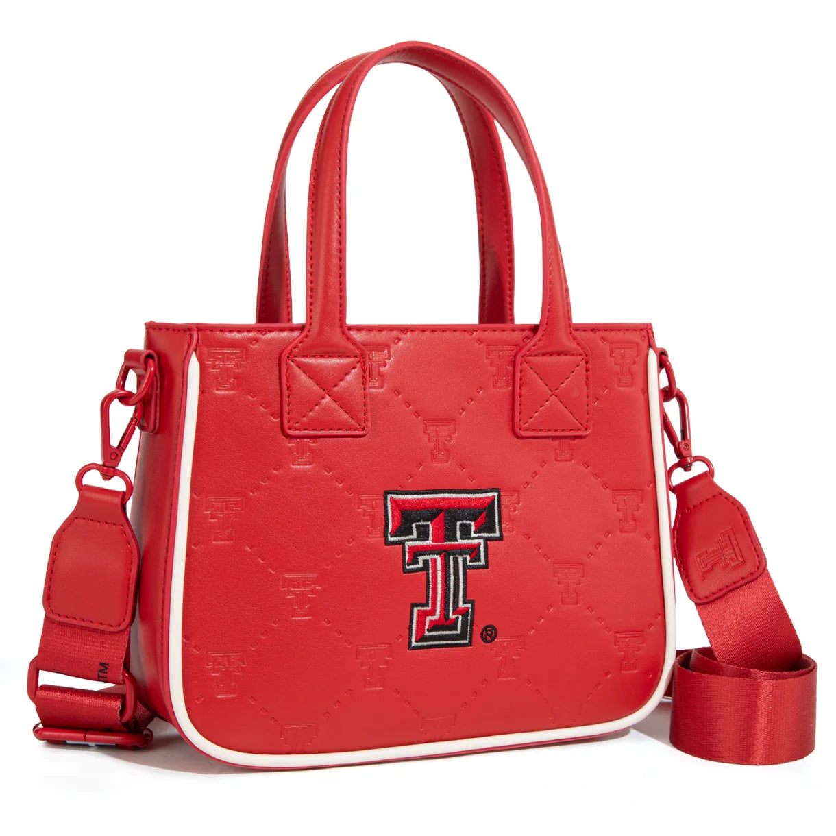 MONTANA WEST LICENSED TEXAS TECH UNIVERSITY RED RAIDERS TOTE/CROSSBODY BAG - RED