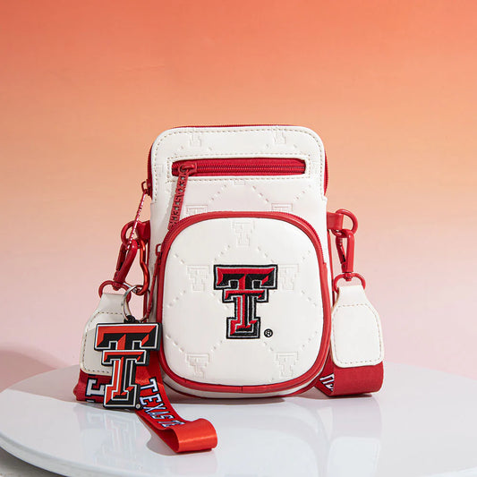 MONTANA WEST TEXAS TECH UNIVERSITY RED RAIDERS CROSSBODY BAG - Beige