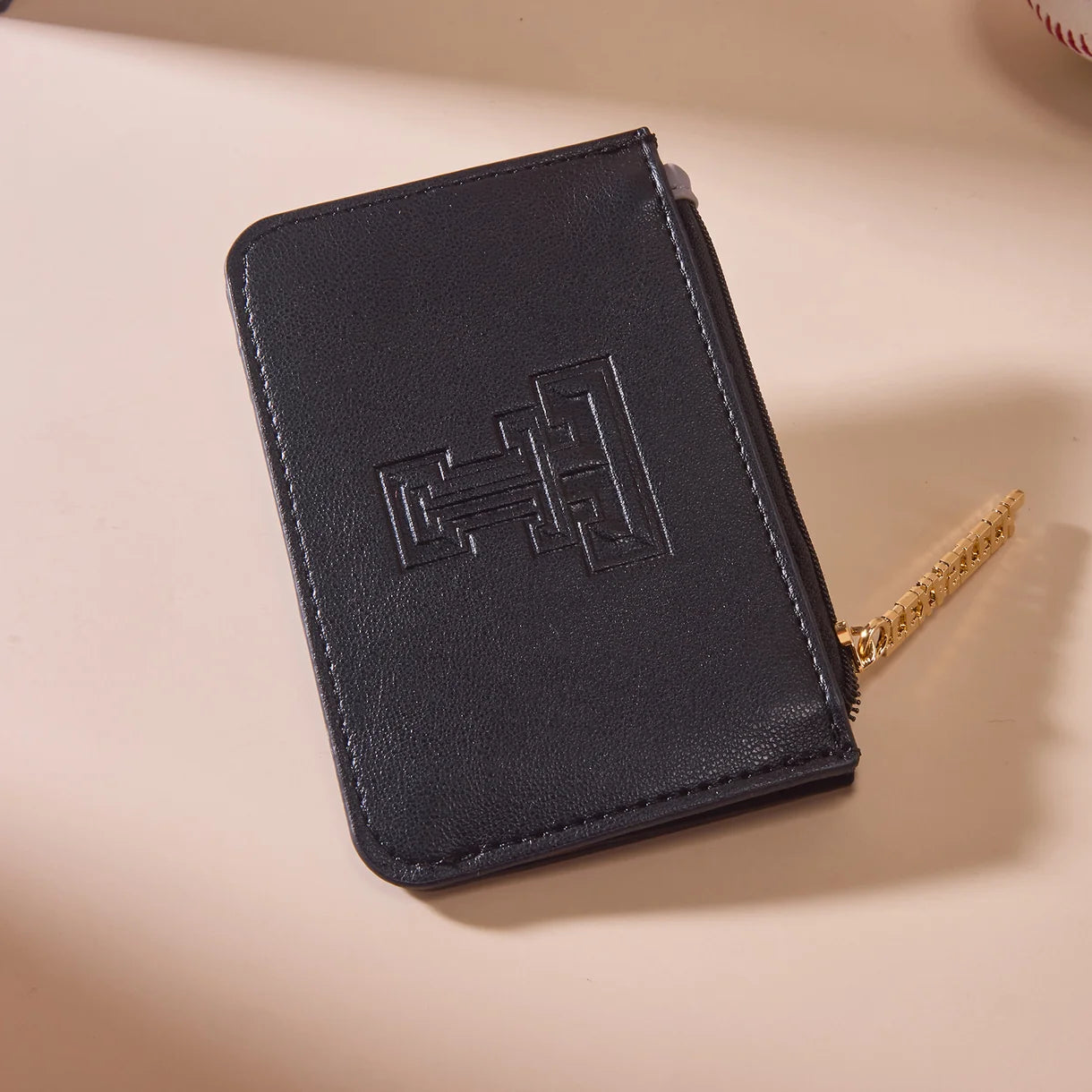 MONTANA WEST LICENSED TEXAS TECH UNIVERSITY RED RAIDERS ZIP CARD CASE - BLACK