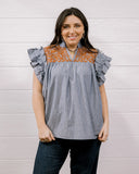 THE EMMA TOP - BURNT ORANGE