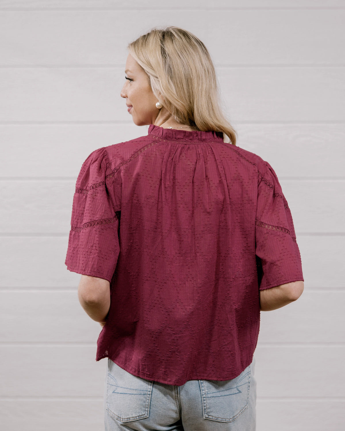 THE PAIGE TOP - MAROON