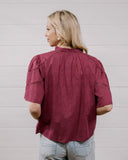 THE PAIGE TOP - MAROON