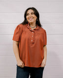 THE ADDIE TOP - BURNT ORANGE