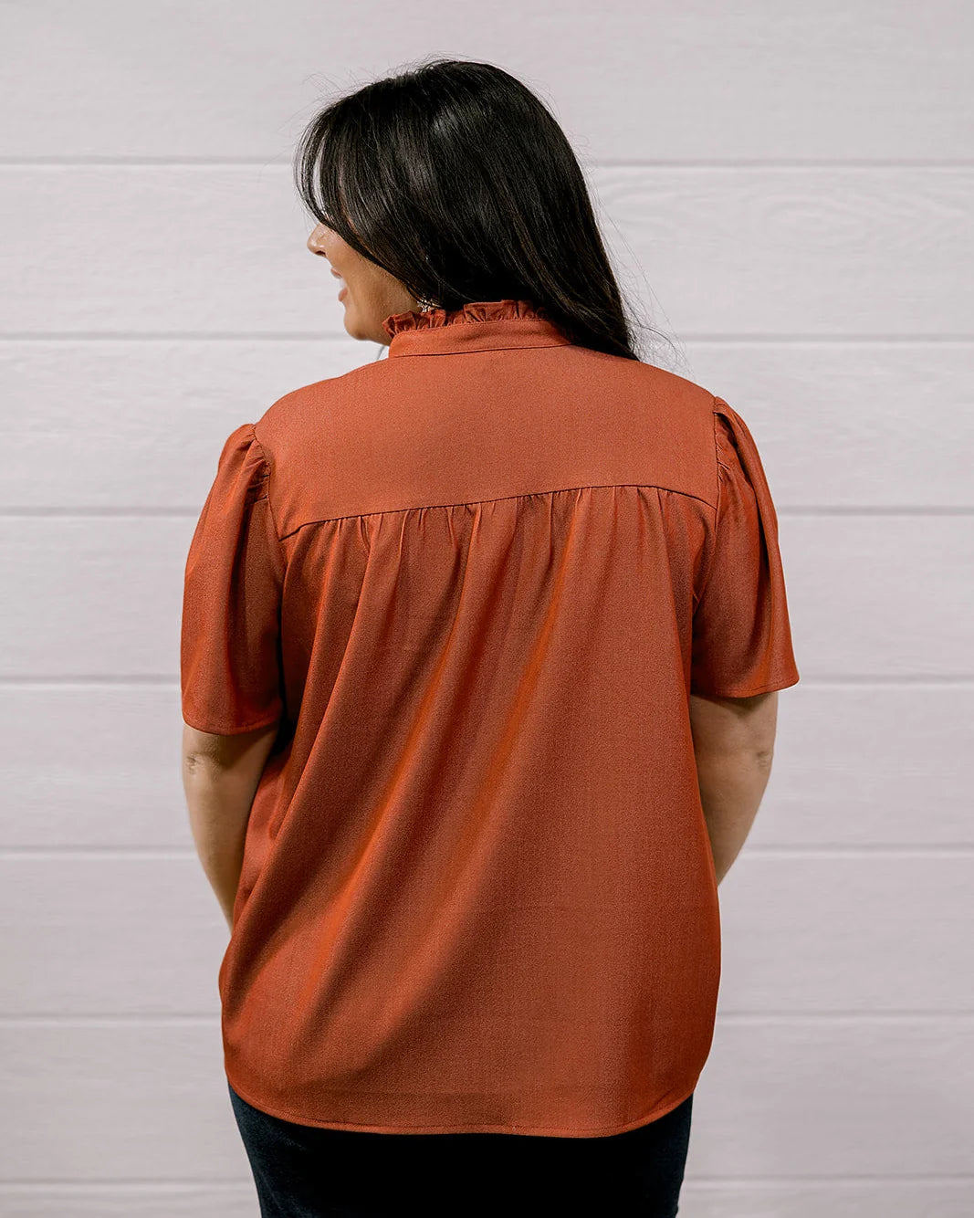 THE ADDIE TOP - BURNT ORANGE