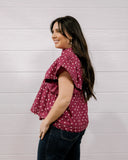 THE PIPER TOP - MAROON