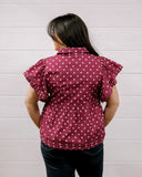 THE PIPER TOP - MAROON