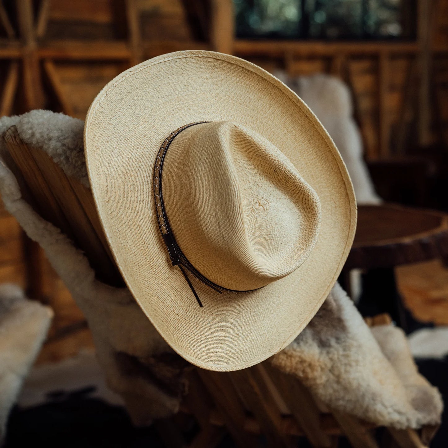 STETSON SAWMILL PALM LEAF WESTERN HAT
