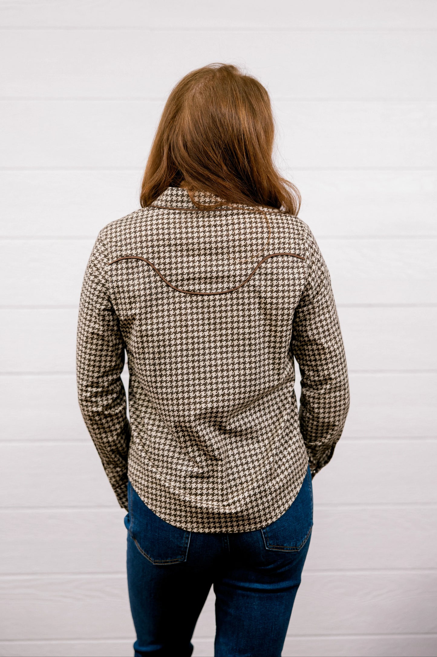 THE BIRDIE TOP IN BROWN
