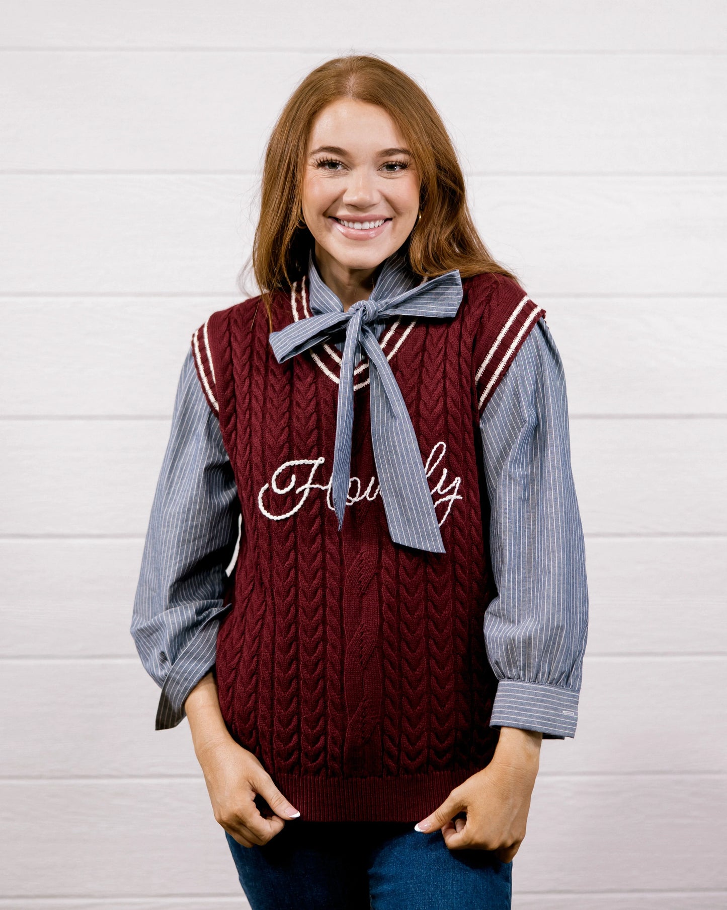 KOTI HOWDY MAROON VEST