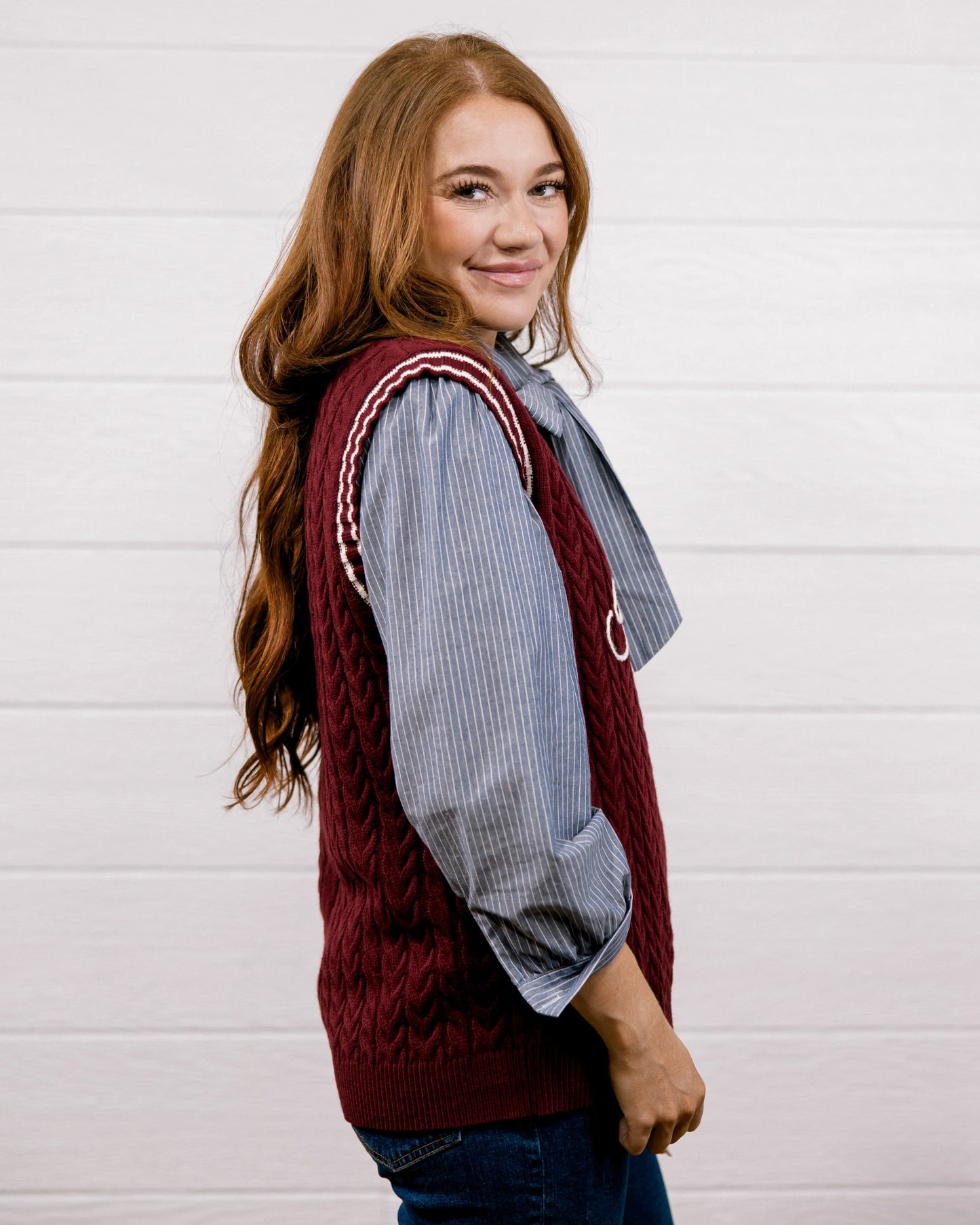 KOTI HOWDY MAROON VEST