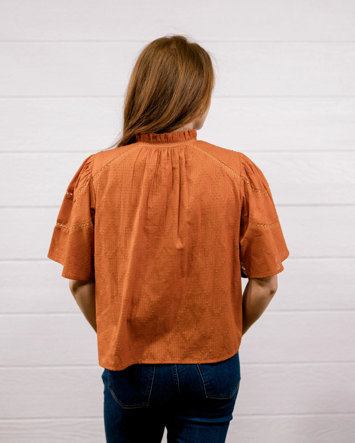 THE PAIGE TOP - BURNT ORANGE