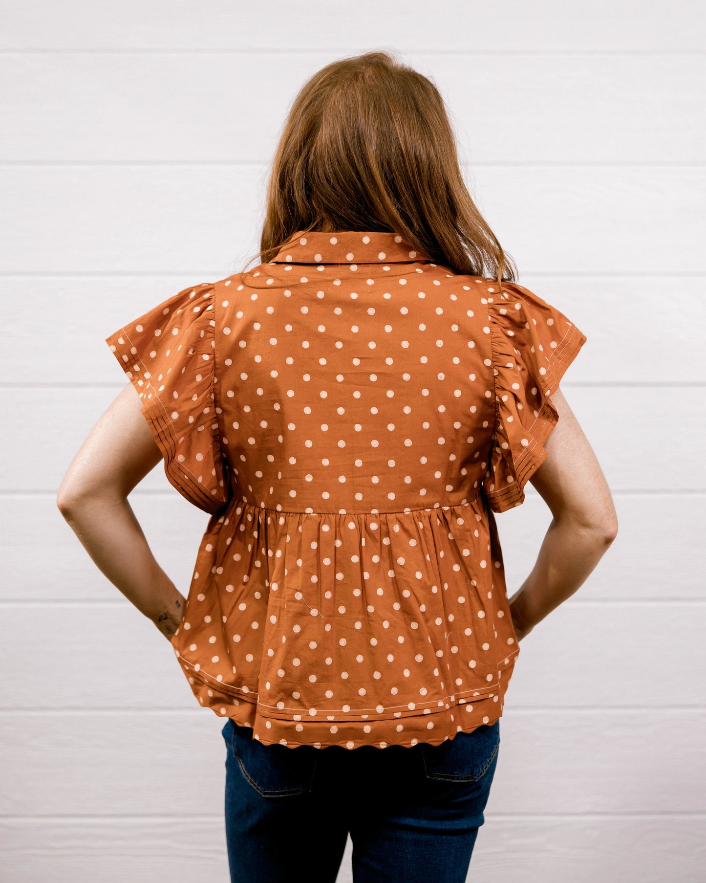 THE PIPER TOP - BURNT ORANGE