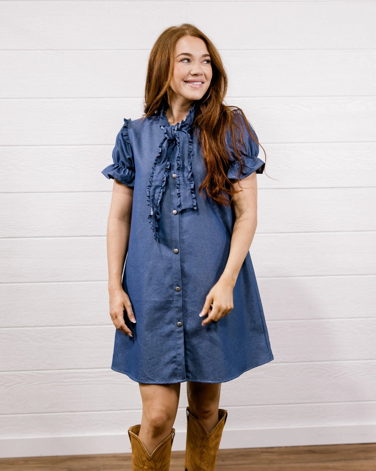 MCKENZIE DRESS IN DENIM