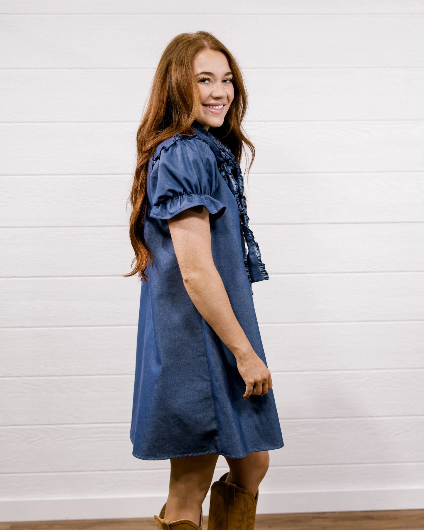 MCKENZIE DRESS IN DENIM