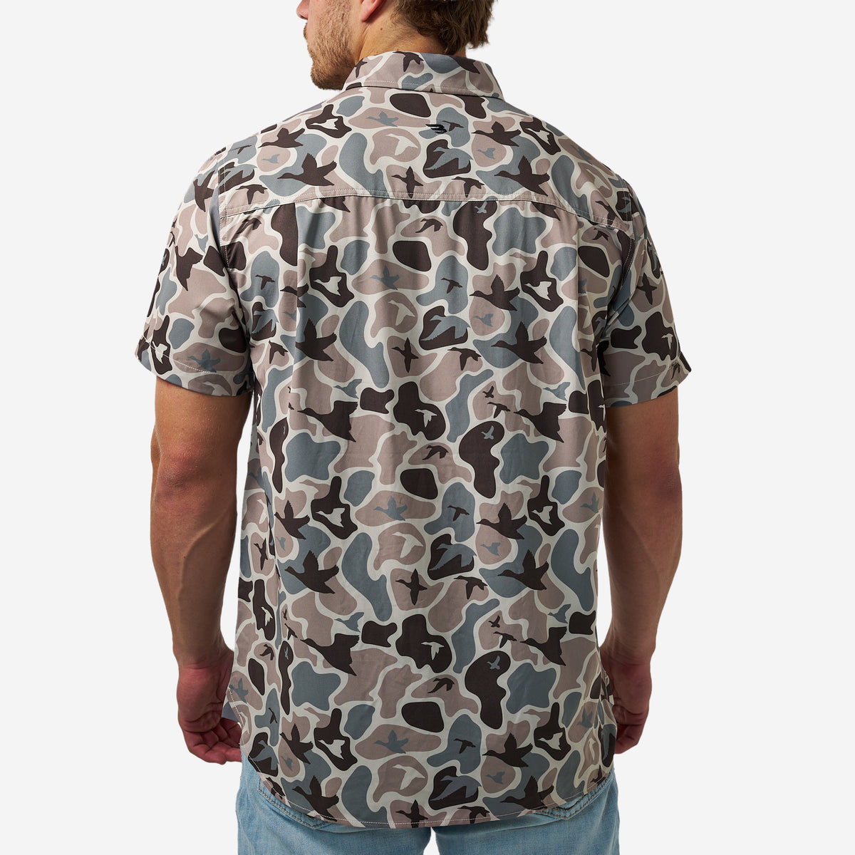 Burlebo PERFORMANCE BUTTON UP - MALLARD MAYHEM CAMO