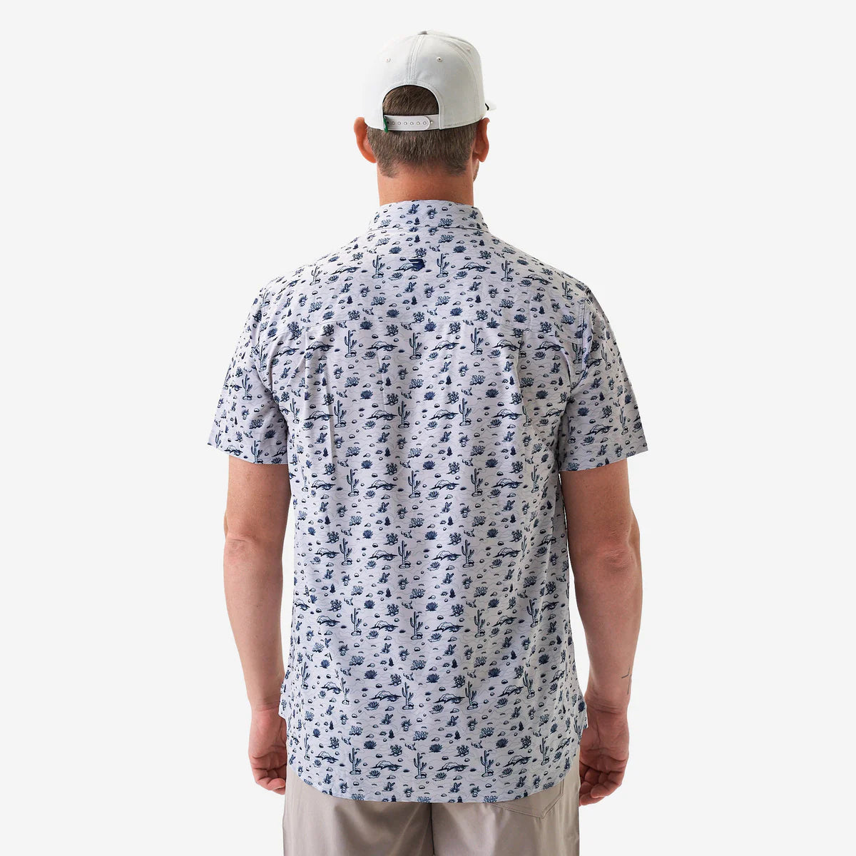 Burlebo Performance Button Up - Cream - Out West