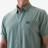 Burlebo Performance Button Up - Sage