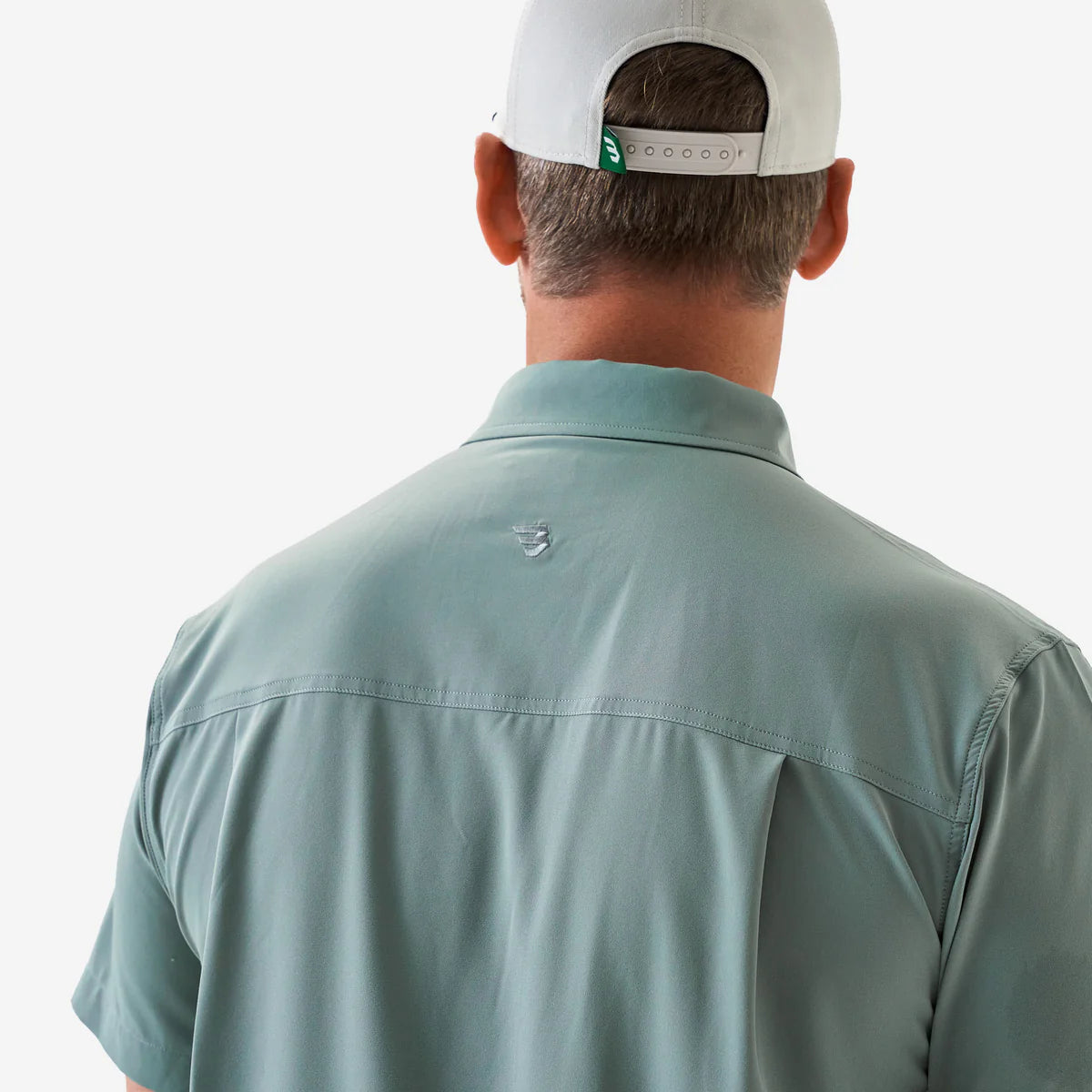 Burlebo Performance Button Up - Sage