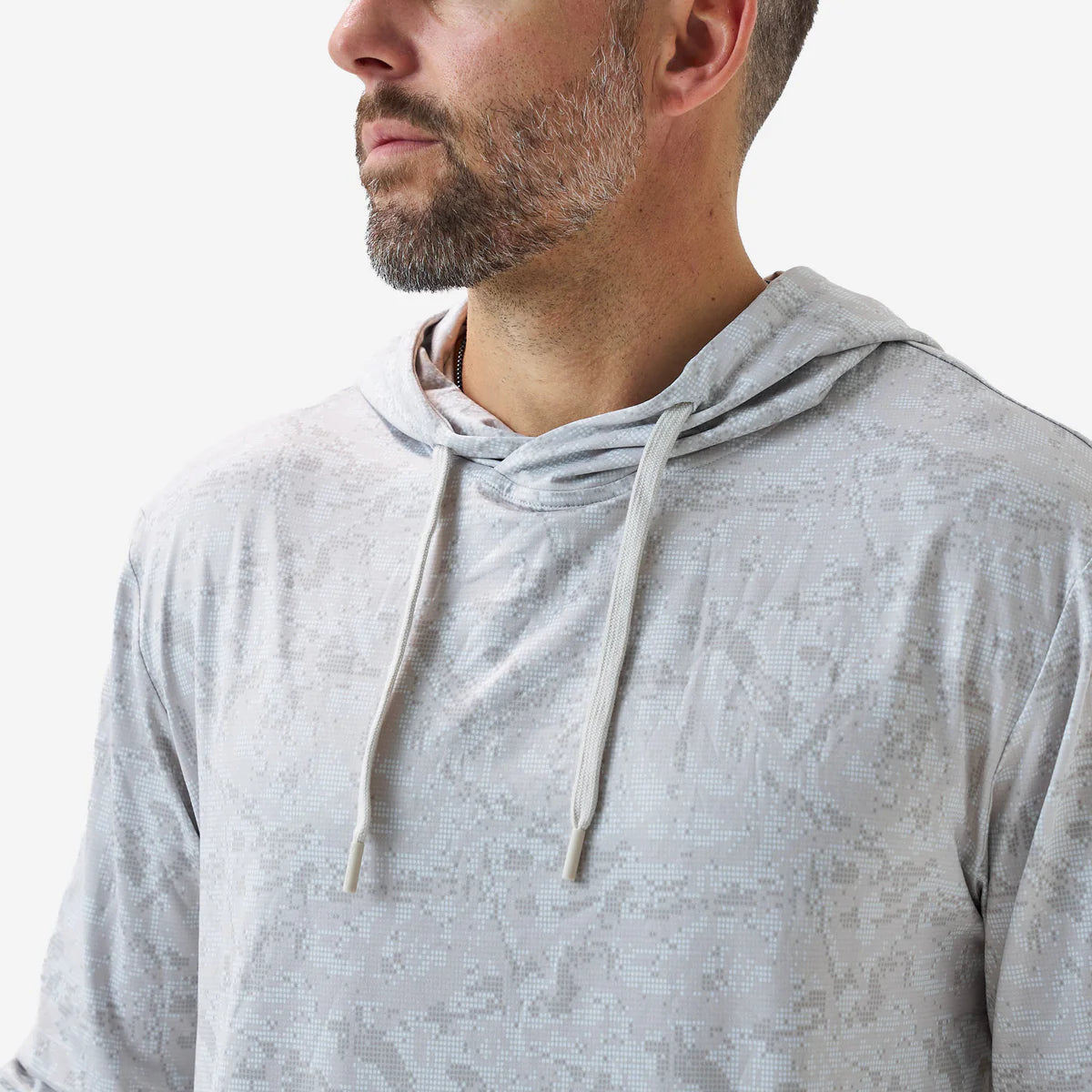 Burlebo Performance Hoodie - DIGI CAMO IVORY