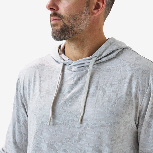 Burlebo Performance Hoodie - DIGI CAMO IVORY