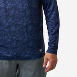 Burlebo PERFORMANCE HOODIE - MARSH NAVY CAMO