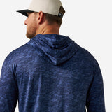 Burlebo PERFORMANCE HOODIE - MARSH NAVY CAMO