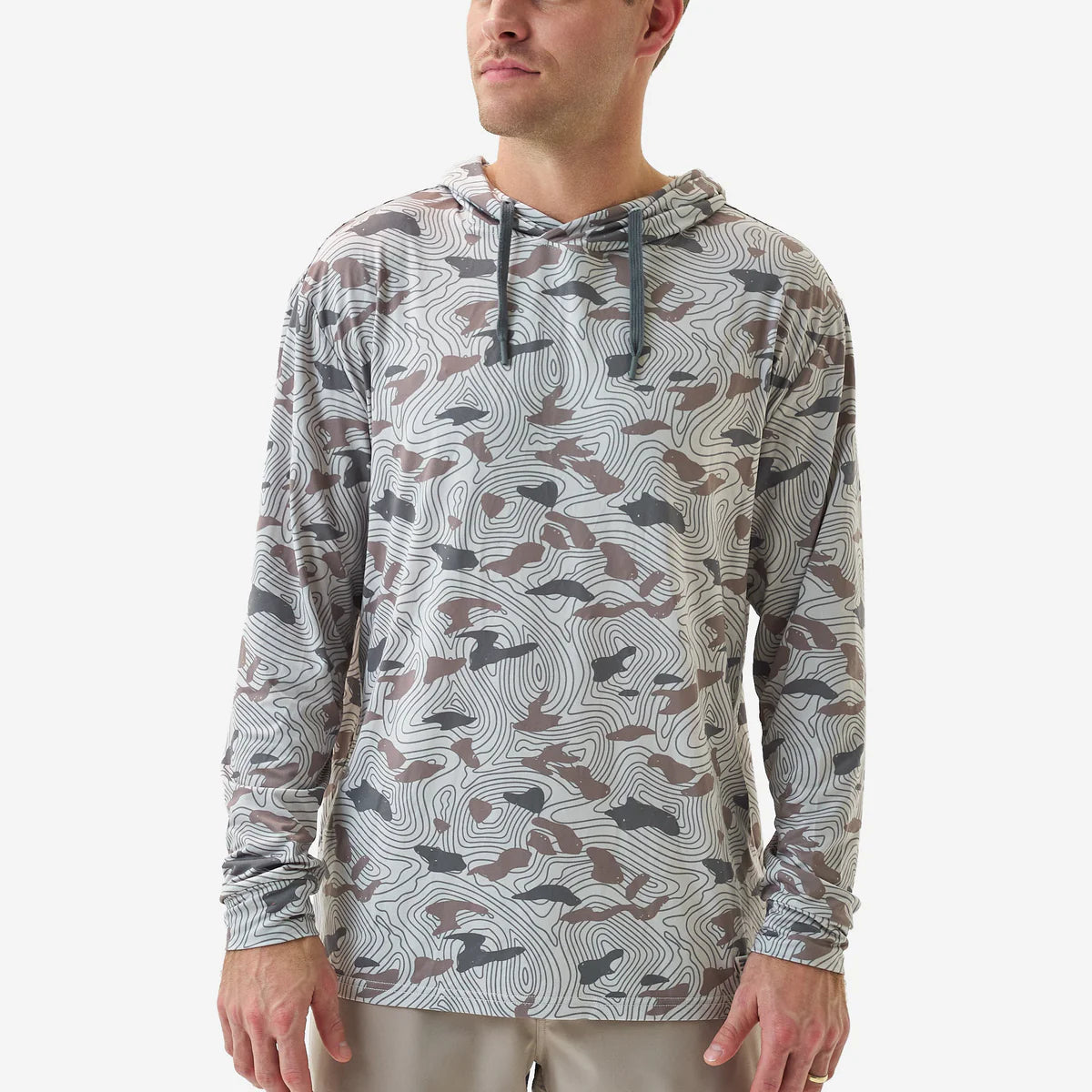 Burlebo Performance Hoodie - TOPO DESERT CAMO