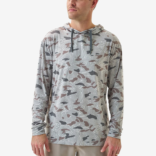 Burlebo Performance Hoodie - TOPO DESERT CAMO