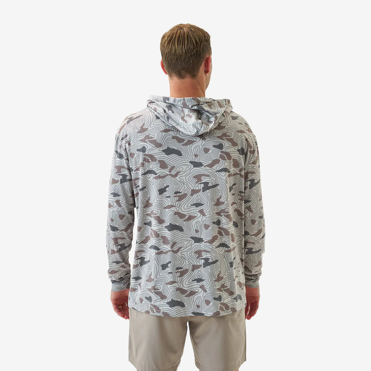 Burlebo Performance Hoodie - TOPO DESERT CAMO