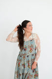 HOWDY RETRO COWBOY OVERALL DRESS - SAGE