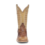 CIRCLE G MENS HONEY BROWN EMBROIDERY WIDE SQUARE TOE WESTERN BOOT - L6313