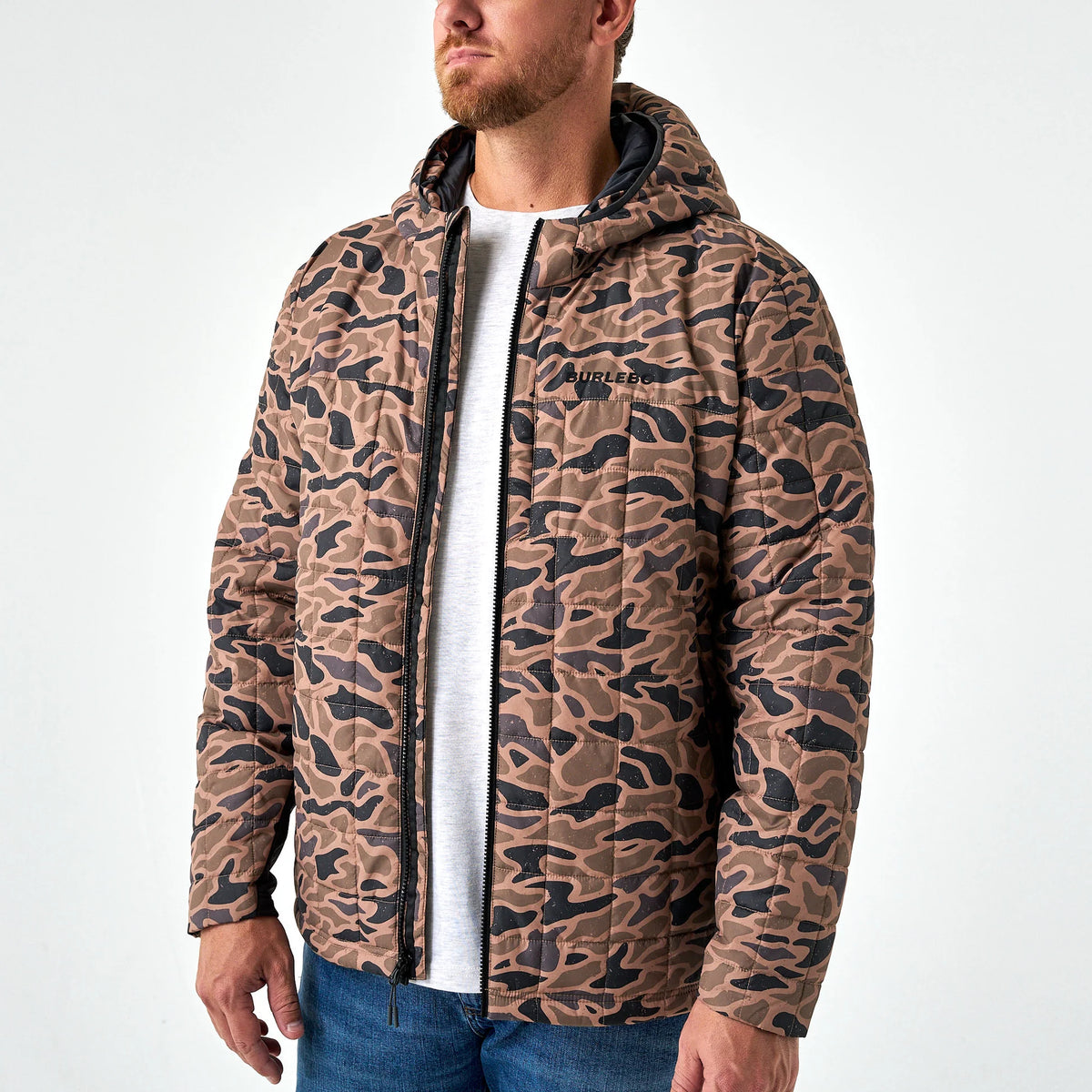 BURLEBO PUFFER JACKET - GAUGE CAMO