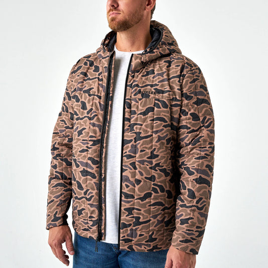 BURLEBO PUFFER JACKET - GAUGE CAMO