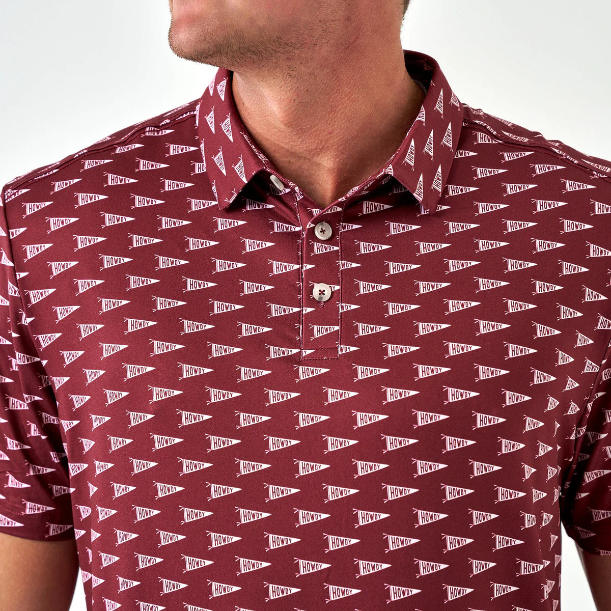 Burlebo PERFORMANCE POLO HOWDY PENNANTS - MAROON