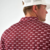 Burlebo PERFORMANCE POLO HOWDY PENNANTS - MAROON