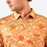 Burlebo Performance Polo - Orange Texas Camo