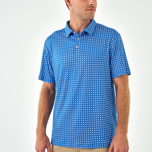 Burlebo Performance Polo Texas - Blue & White