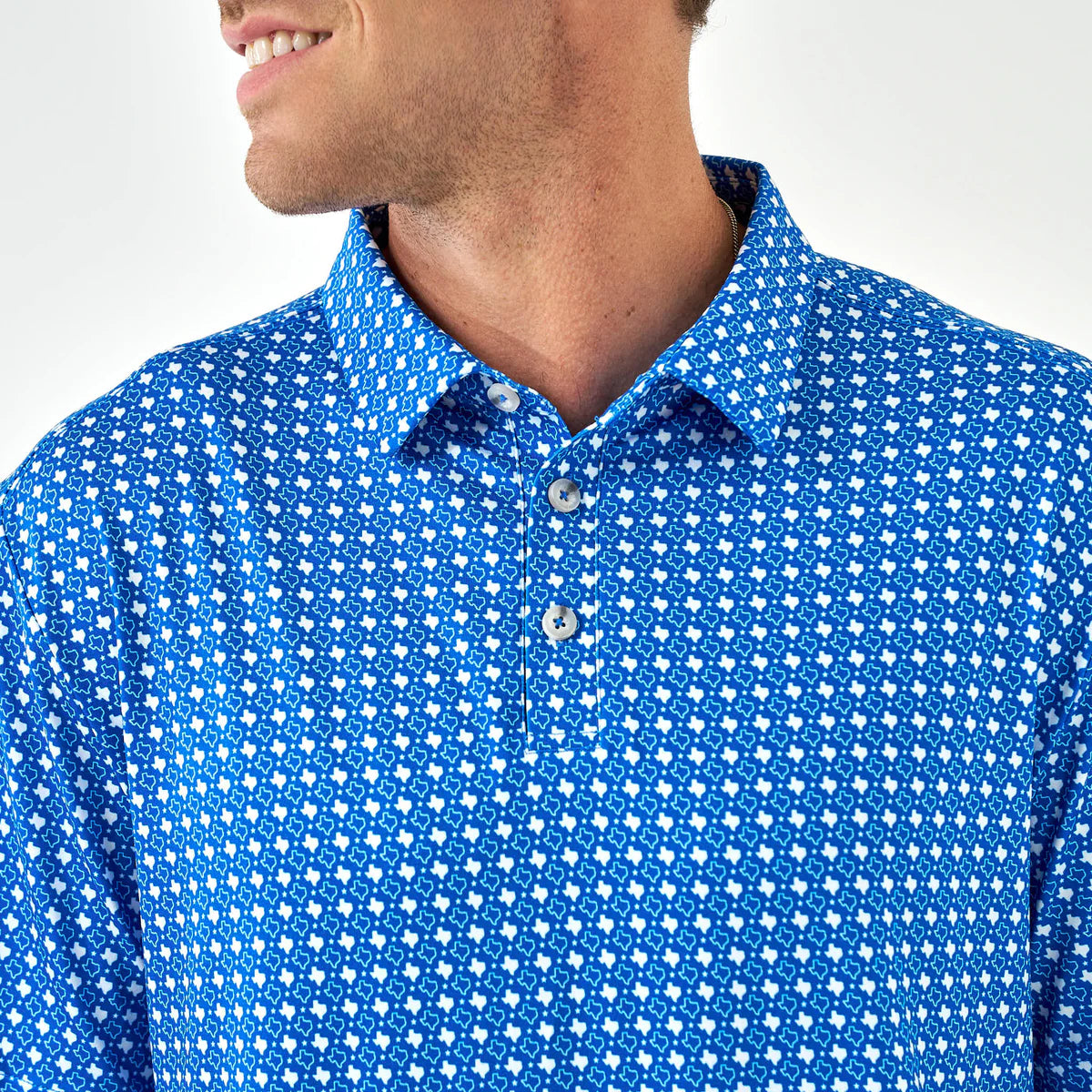 Burlebo Performance Polo Texas - Blue & White