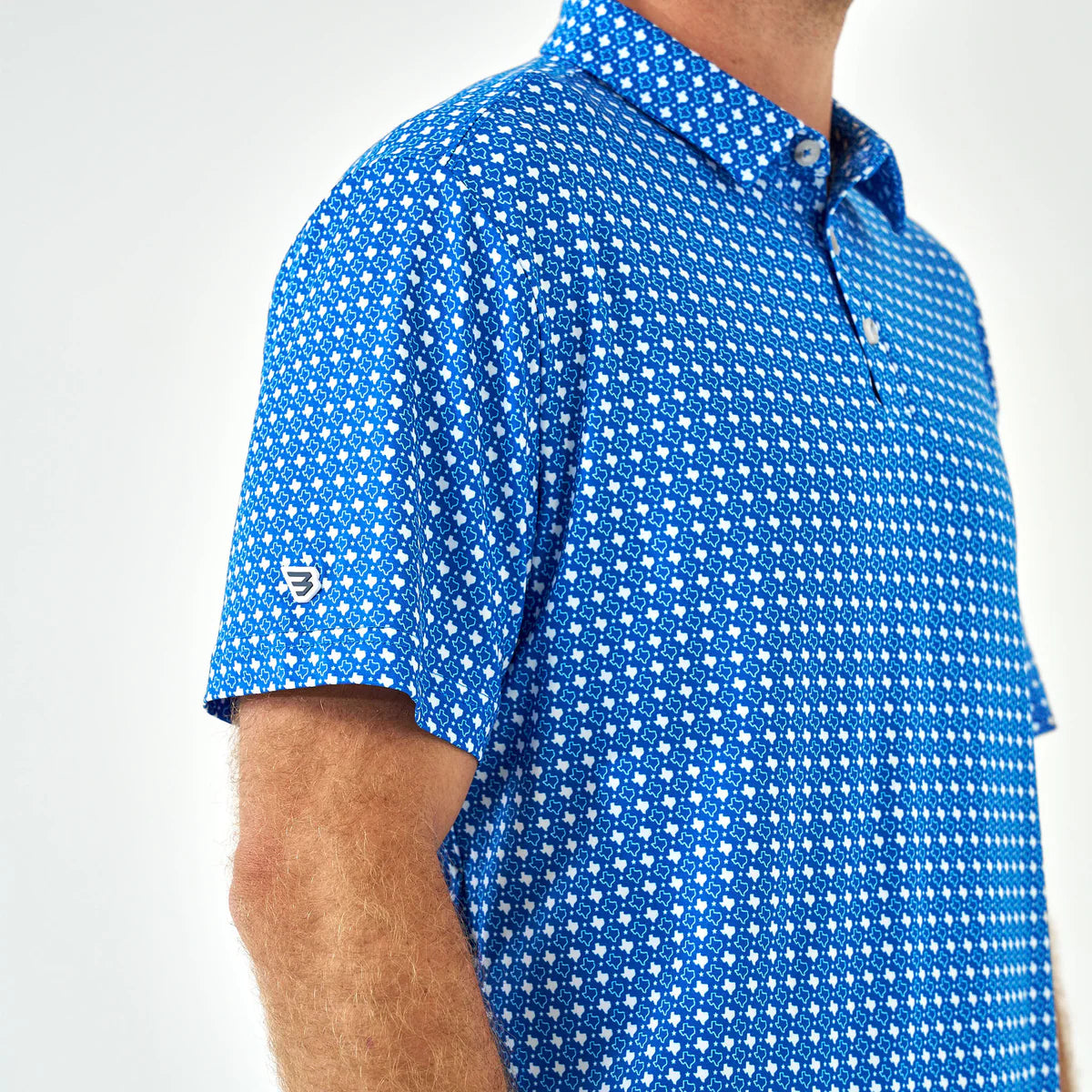 Burlebo Performance Polo Texas - Blue & White