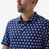 Burlebo Performance Polo - Texas Vintage - Navy