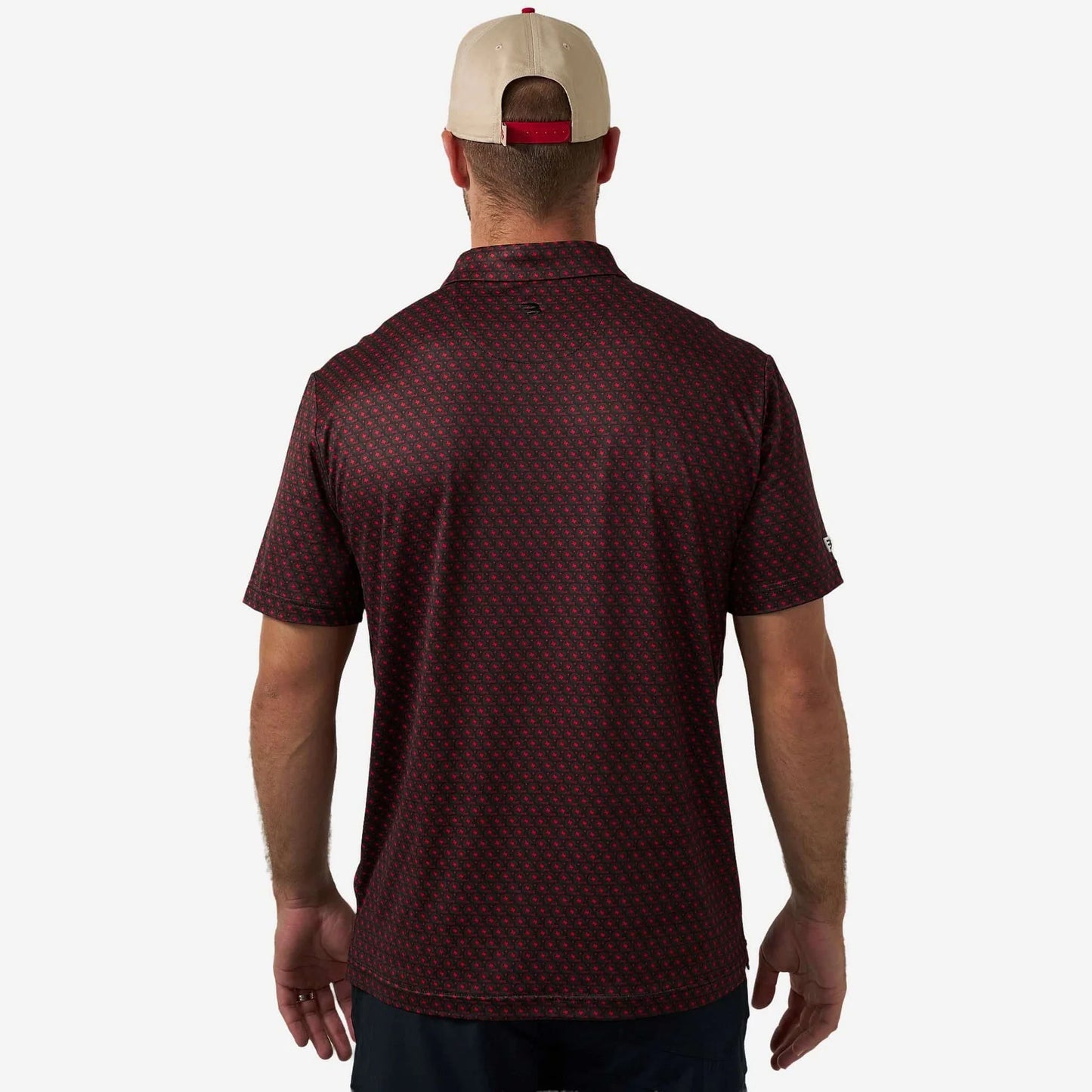 Burlebo Performance Polo - Vintage Helmets - Black and Red