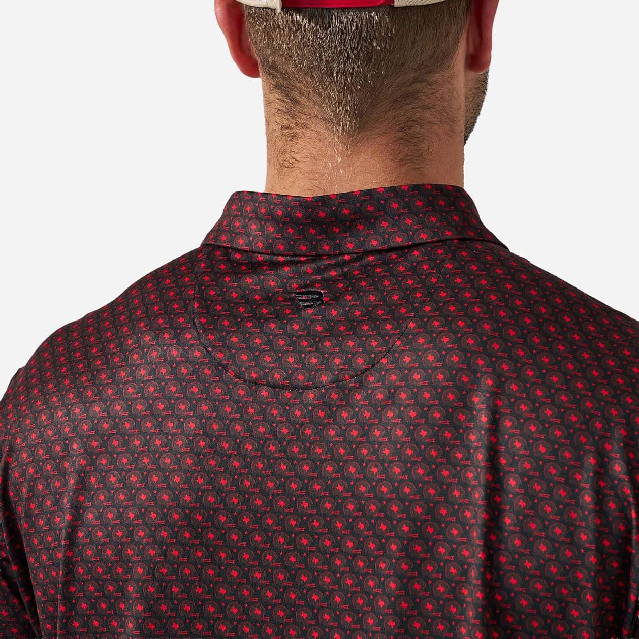 Burlebo Performance Polo - Vintage Helmets - Black and Red