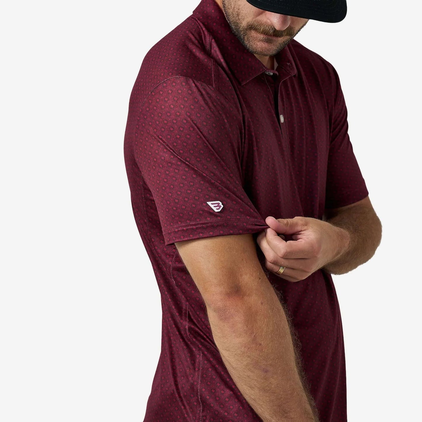 Burlebo Performance Polo - Vintage Helmets - Maroon