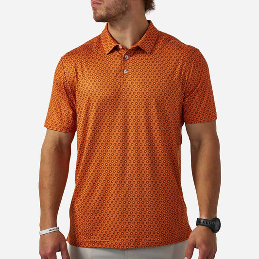 Burlebo Performance Polo - Vintage Helmets - Orange